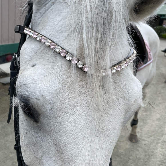 PS of Sweden cherry blossom Pink Crystal browband size 4 (XFull) - Picture 2 of 8